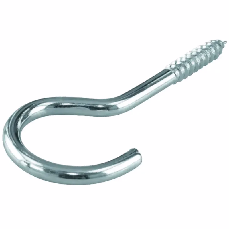 Skrutkovací hák štvrťkruhový pozink. 80 x 4,2 mm