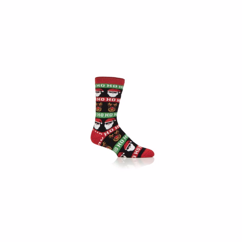 Pánske ponožky HEAT HOLDERS 1 PACK-MEN LITE HO HO HO-CHRISTMAS SOCKS