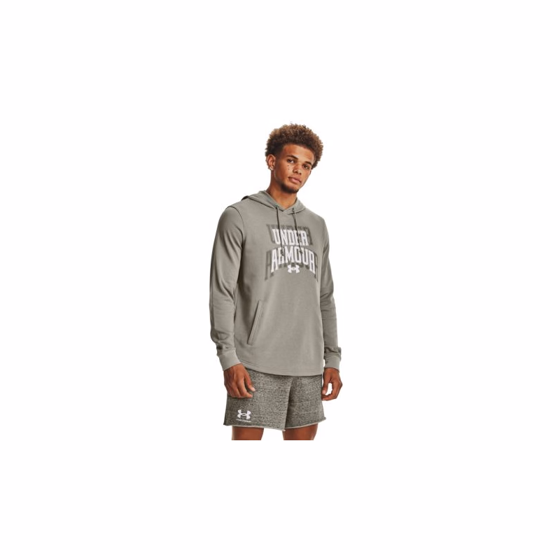Pánska mikina s kapucňou UNDER ARMOUR UA Rival Terry Graphic HD-GRN
