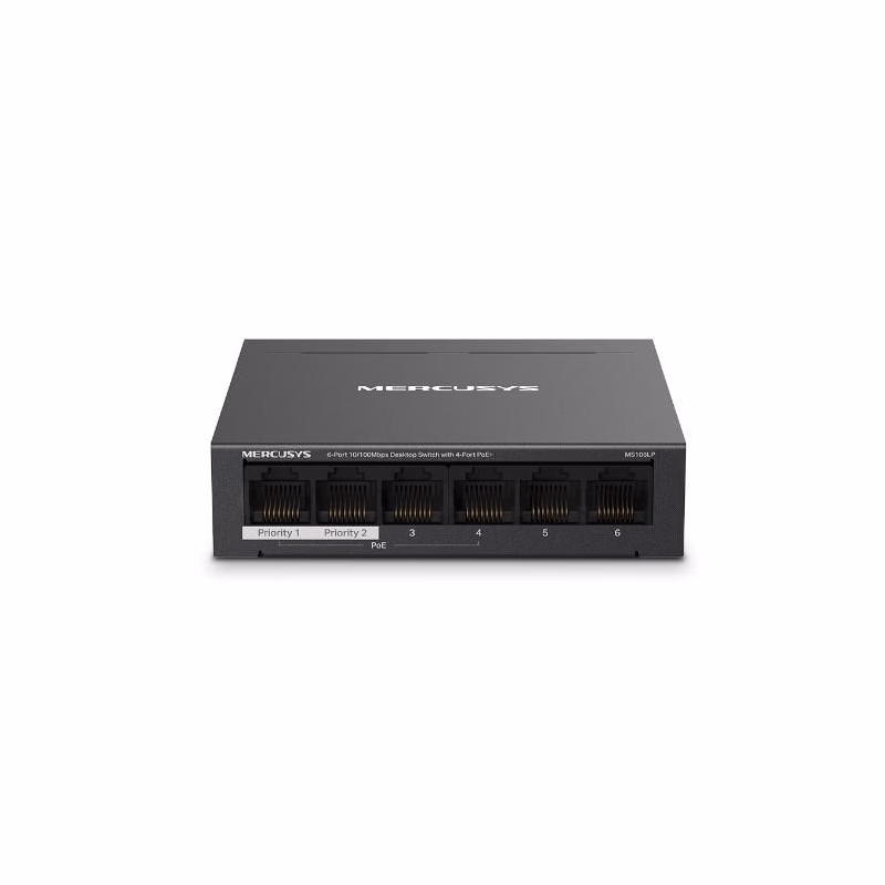 Mercusys MS106LP 6xFE desktop switch 4xPoE+