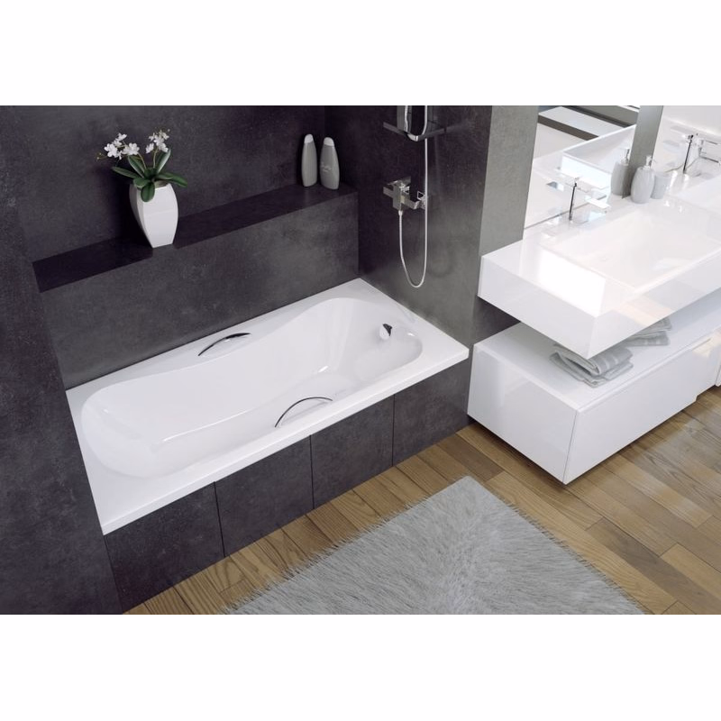 BESCO - Obdĺžniková vaňa ARIA PROSAFE - Nožičky k vani - Bez nožičiek, Rozmer vane - 150 × 70 cm VANARIA150PROS