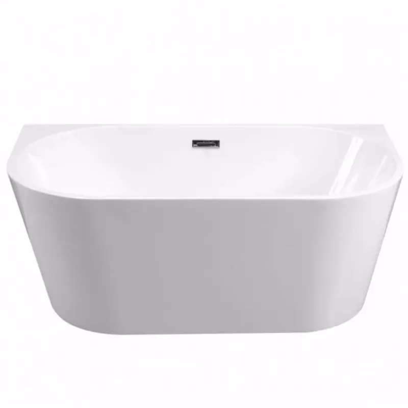 Voľne stojaca vaňa prístenná Vica New 150/80+sifón klik klak zlatá s prepadom slim zlatým