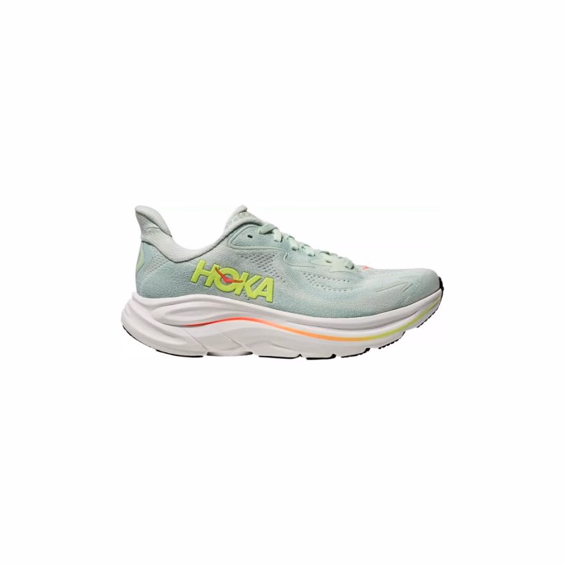 Dámska bežecká obuv HOKA Clifton 10 W sea glass neon flame
