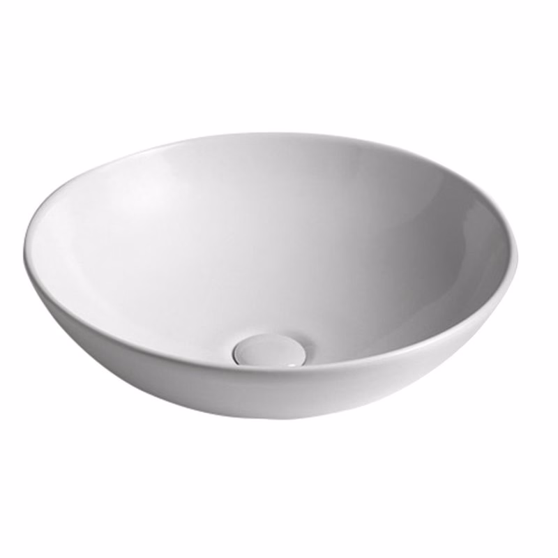 SAPHO - DIMP keramické umývadlo na dosku, Ø 46cm, biela WH060