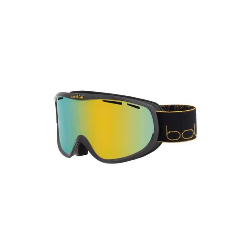 Dámske lyžiarske okuliare BOLLE SIERRA Black & Gold Shiny - Sunshine Cat 3