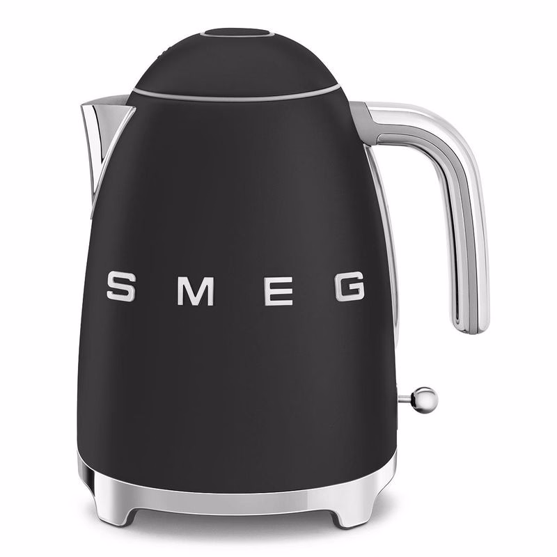 Smeg KLF03BLMEU, rýchlovarná kanvica, 1, 7 l, (7 šálok), 2400 W, štýl 50. rokov, matná čierna