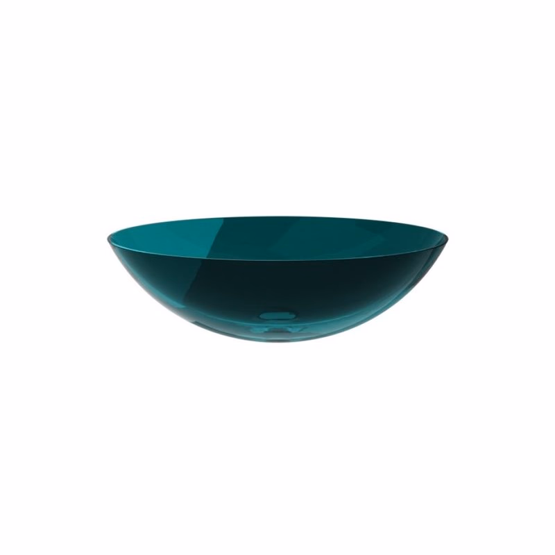 BESCO - Umývadlo na dosku ANYA zo syntetickej živice - Farba - Zelená, Farba sifónu - Biela KEANYA50ZW