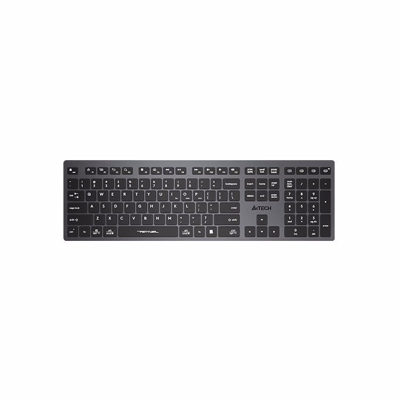 A4tech FBX50C, bezdrôtová kancelárska klávesnica, šedá