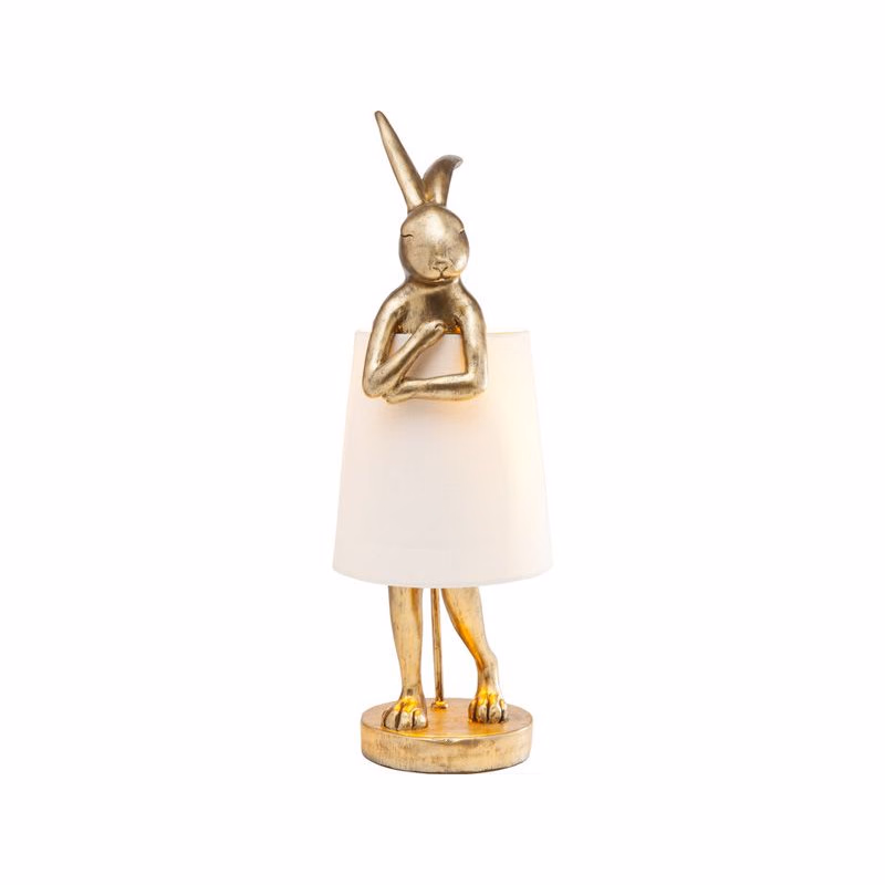 Animal Rabbit stolná lampa zlato-biela