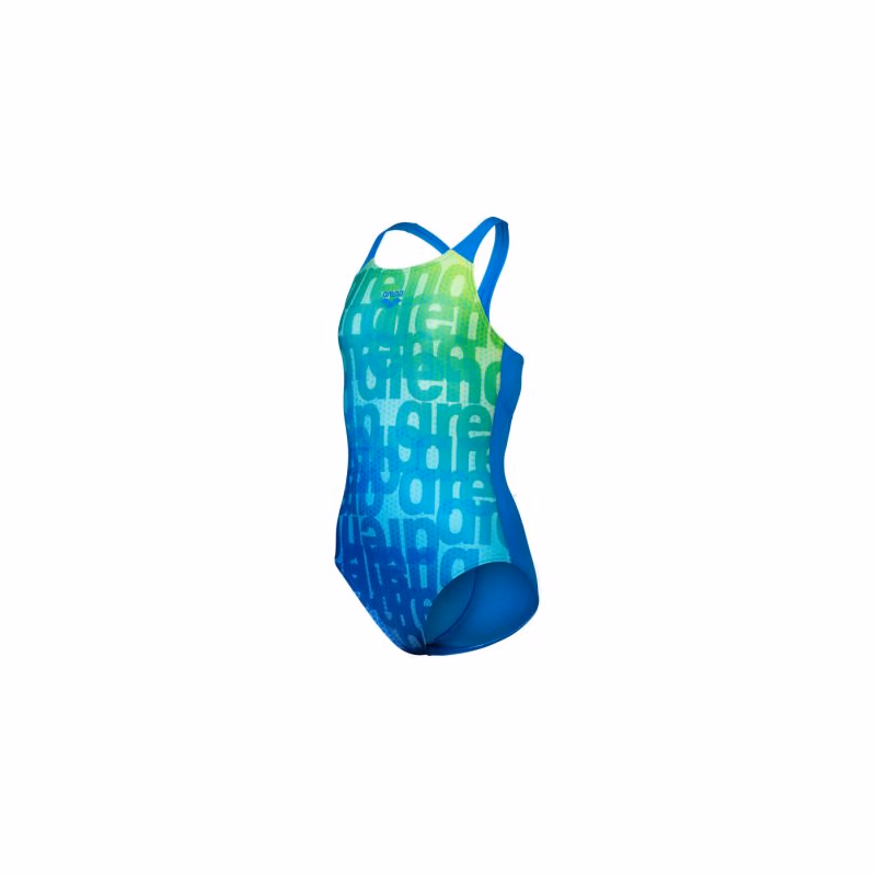 Dievčenské plavecké jednodielne plavky ARENA GIRLS MULTI COLOURS SWIMSUIT V BACK