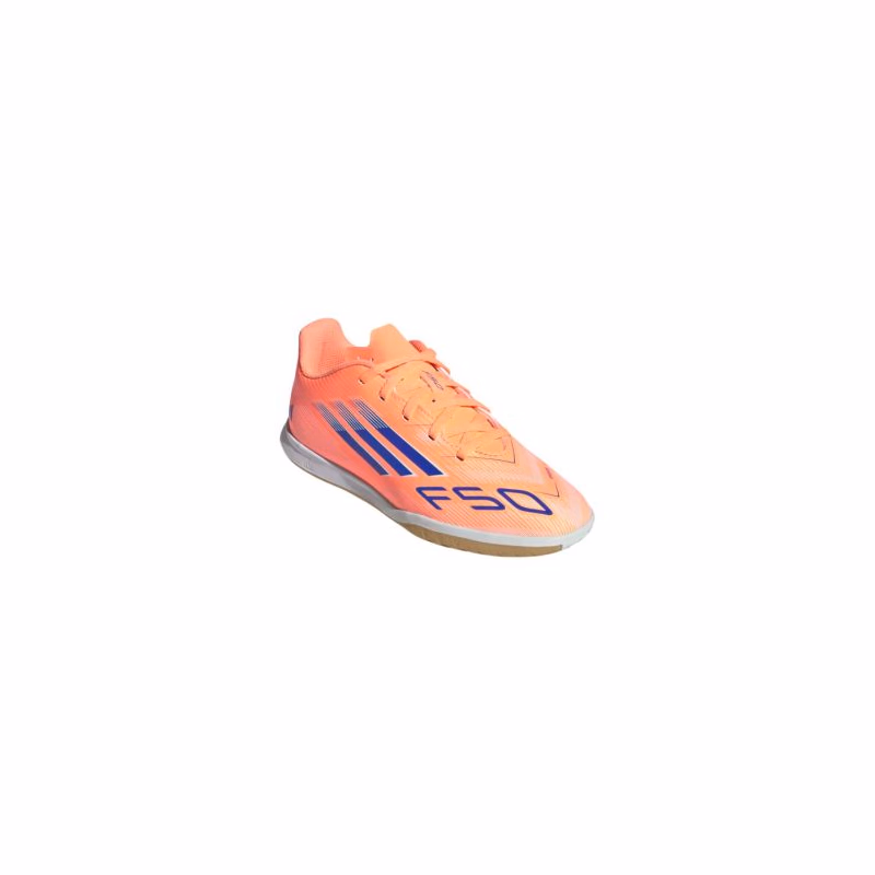 Chlapčenské futbalové kopačky halové ADIDAS F50 Club Jr IC beam orange lucid blue cloud white