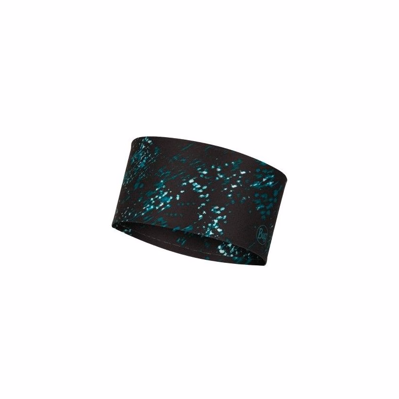 Čelenka BUFF COOLNET UV® WIDE HEADBAND SPECKLE BLACK