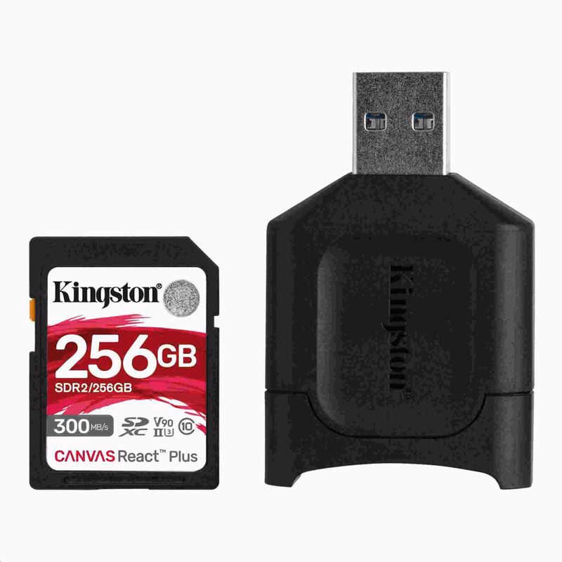 Kingston 256GB SDXC React Plus + čítačka
