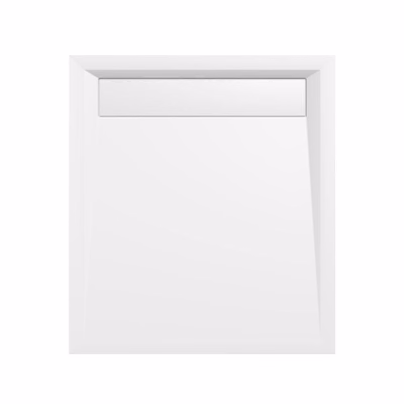 POLYSAN - VARESA sprchová vanička z liateho mramoru so záklopom, obdĺžnik 90x80cm, biela 71606