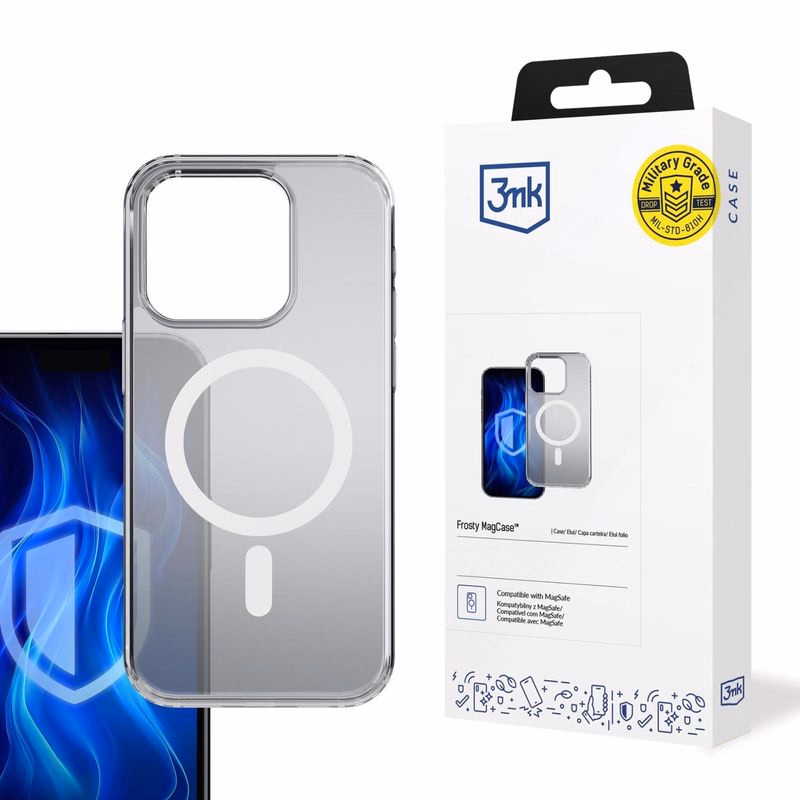 3mk ochranný kryt Frosty MagCase White pre Apple iPhone 16 Pre Max