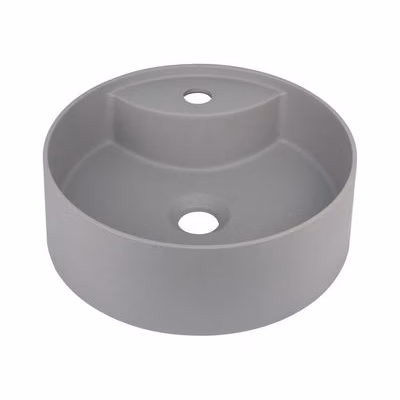 Deante CQS_SU4B-Umývadlo na dosku s otvorom SILIA pr. 36 cm granit/metalická sivá CQS_SU4B