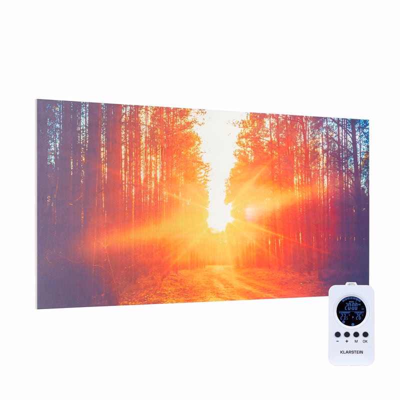 Klarstein Wonderwall Air Art Infinite, infračervený ohrievač, 120 x 60 cm, 720 W, na stenu, obraz, diaľkový ovládač