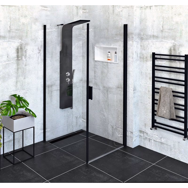 POLYSAN - ZOOM Black obdĺžniková sprchová zástena 900x1000 L/P varianta ZL1290BZL3210B