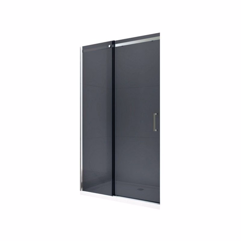 MEXEN - OMEGA posuvné dvere 110x190 cm 8 mm chróm, grey so sadou pre niku 825-110-000-01-40