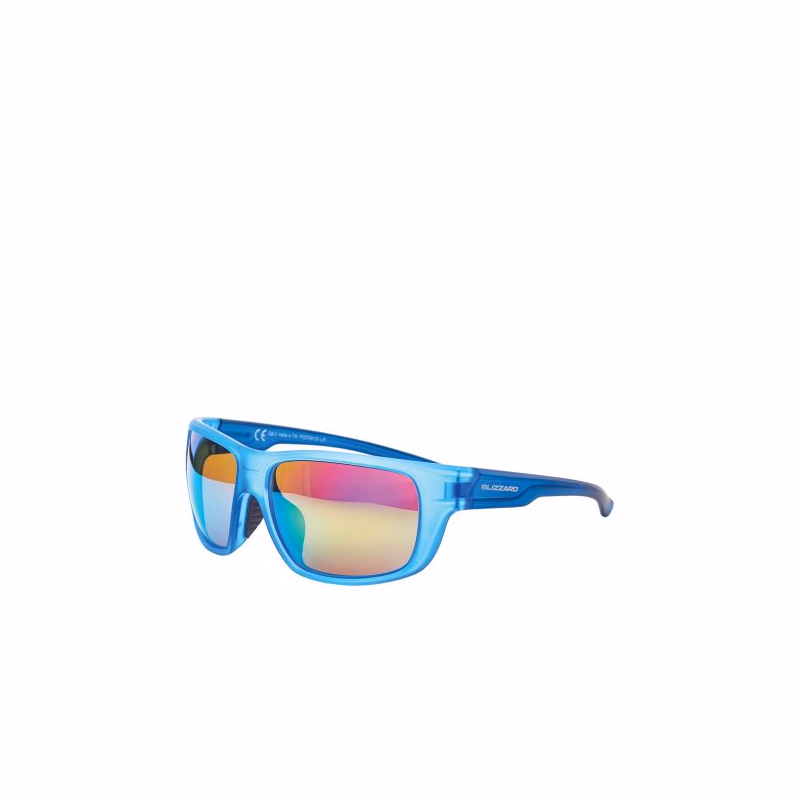 Slnečné okuliare BLIZZARD Sun glasses PCS708120, rubber trans. light blue , 75-18-140