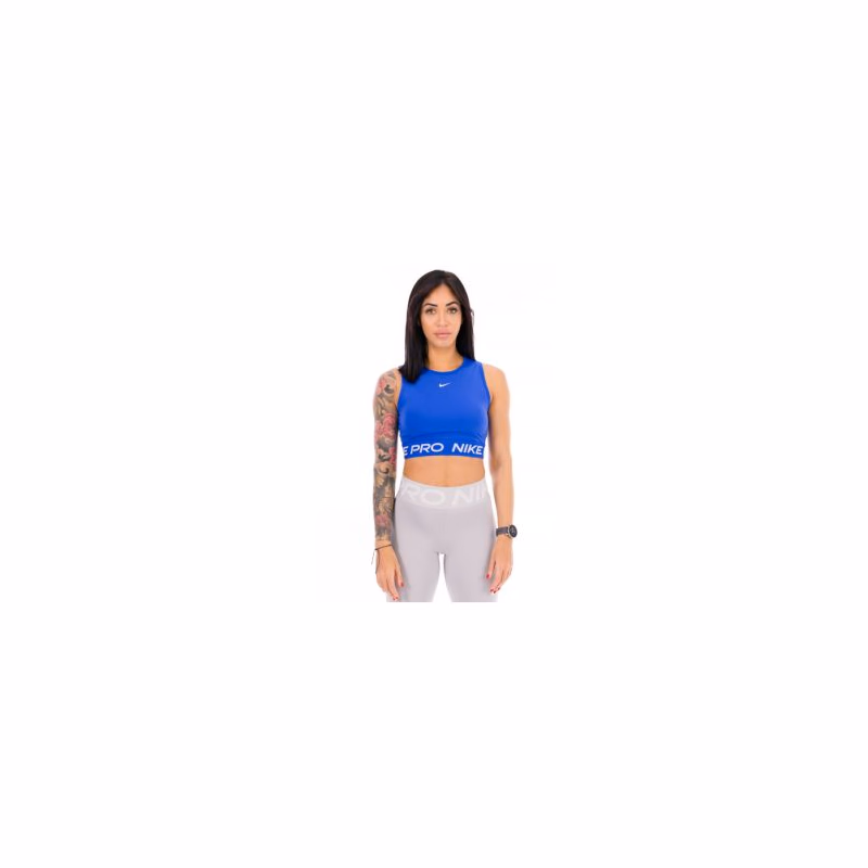 Dámske tréningové tielko NIKE PRO DF 365 CROP TANK-407-Blue