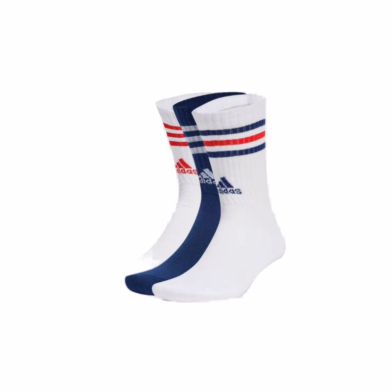 Ponožky ADIDAS 3 PACK-SPW CRW-WHITE NAVBLU WHITE B