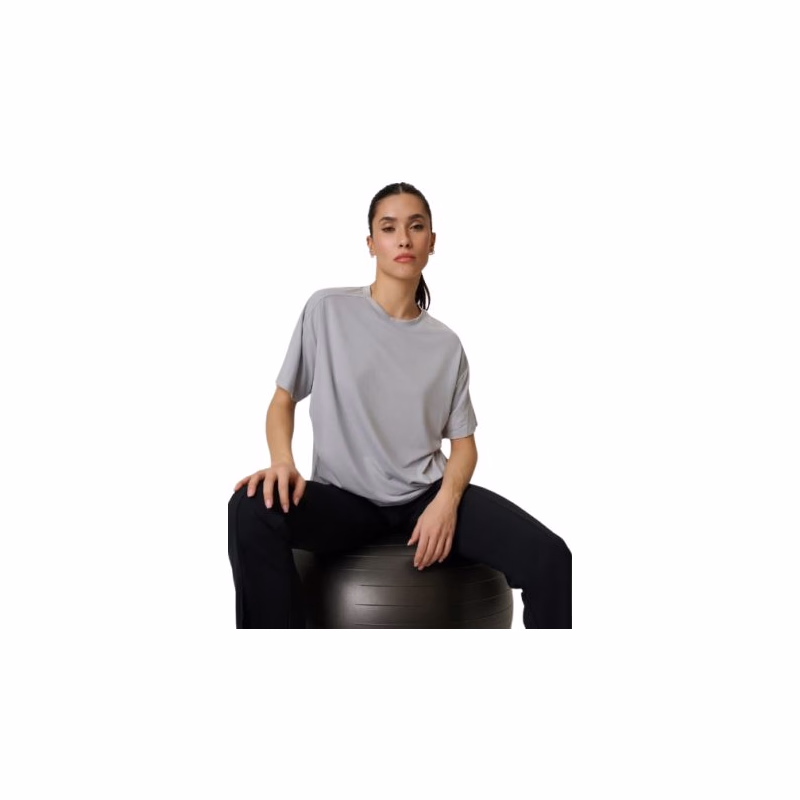 Dámske tréningové tričko s krátkym rukávom 4F TSHIRT FNK F1811-27S-COLD LIGHT GREY