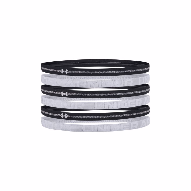 Dámska čelenka UNDER ARMOUR UA HTR Mini Headband 6PK-BLK