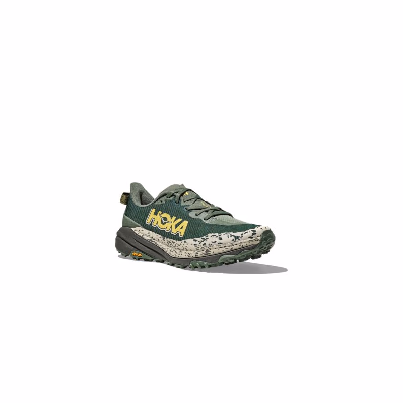 Pánska bežecká trailová obuv HOKA Speedgoat 6 M fern asphalt grey