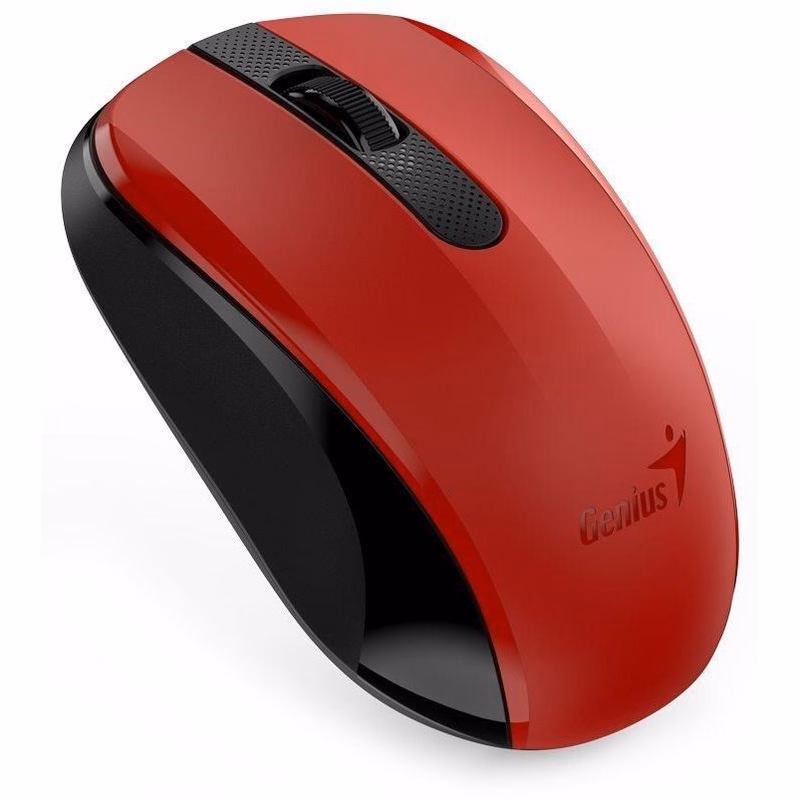 GENIUS myš NX-8008S/ 1200 dpi/ bezdrôtová/ tichá/ BlueEye senzor/ červená