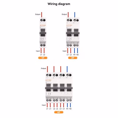 Prepínač DIN 4P 40A 1-0-2 EKCS101-4-40 (ETEK)