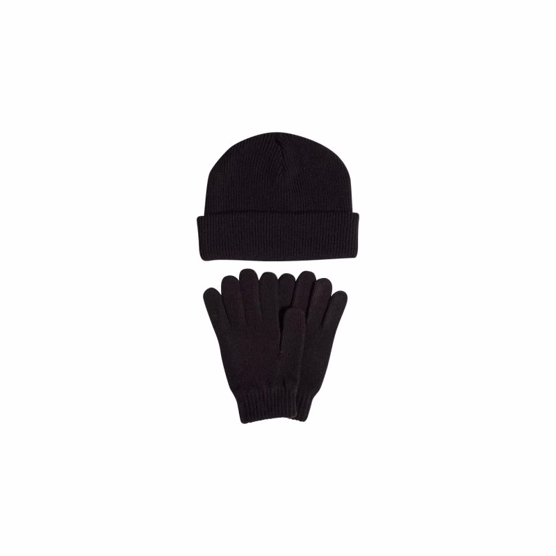 Dámska zimná čiapka ADIDAS Glove + Beanie 2 Pcs. Set black white