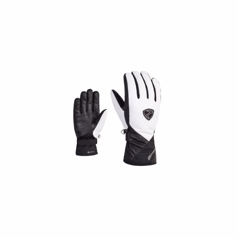 Dámske lyžiarske rukavice ZIENER KAMEA GTX-801198-112-white back
