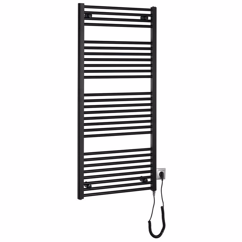 AQUALINE - DIRECT-E elektrické vykurovacie teleso, rovné, 600x1320 600 W, čierna ILE36TB