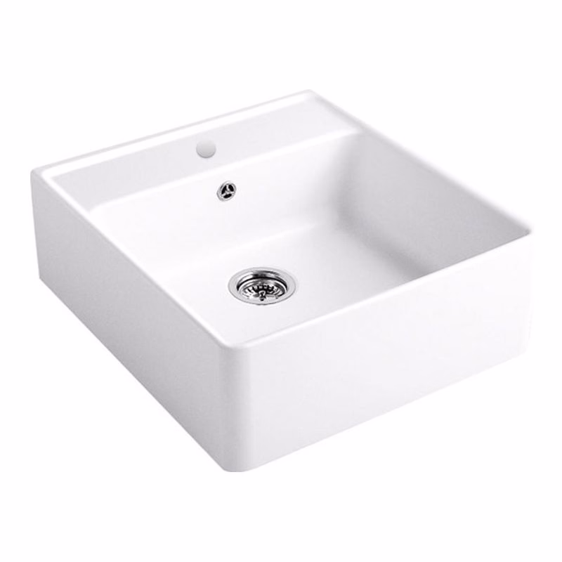 VILLEROY & BOCH VILLEROY & BOCH - Keramický drez Single-bowl sink White alpin modulový 595 x 630 x 220 bez excentra 632061R1
