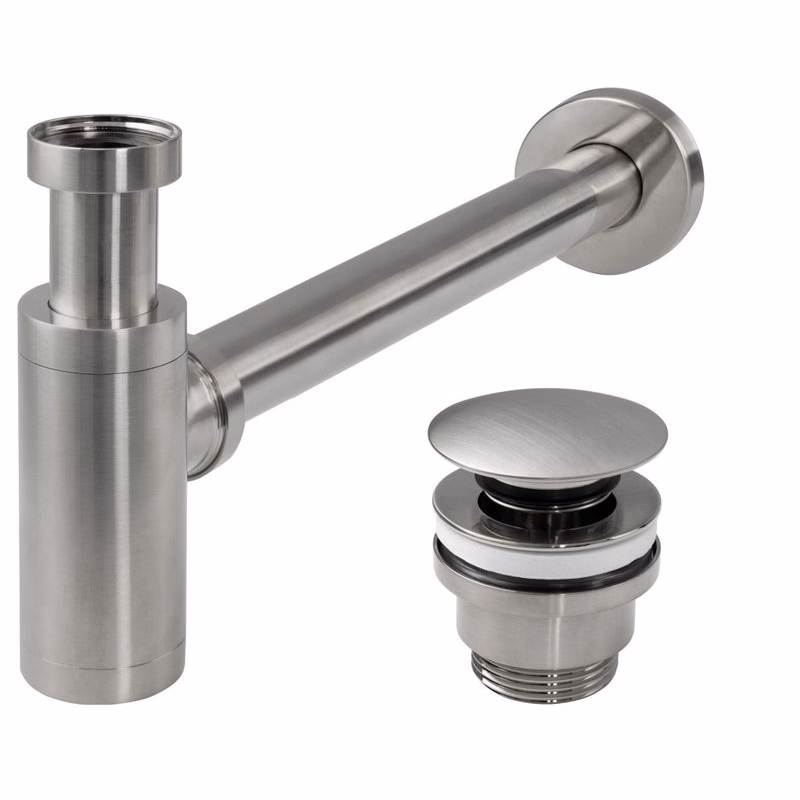 REA Sifon click-clack BRUSH NICKLE INOX