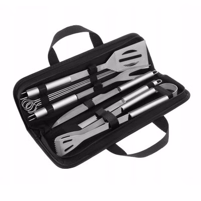 MG Grill Tools príslušenstvo na grilovanie 9ks, strieborné