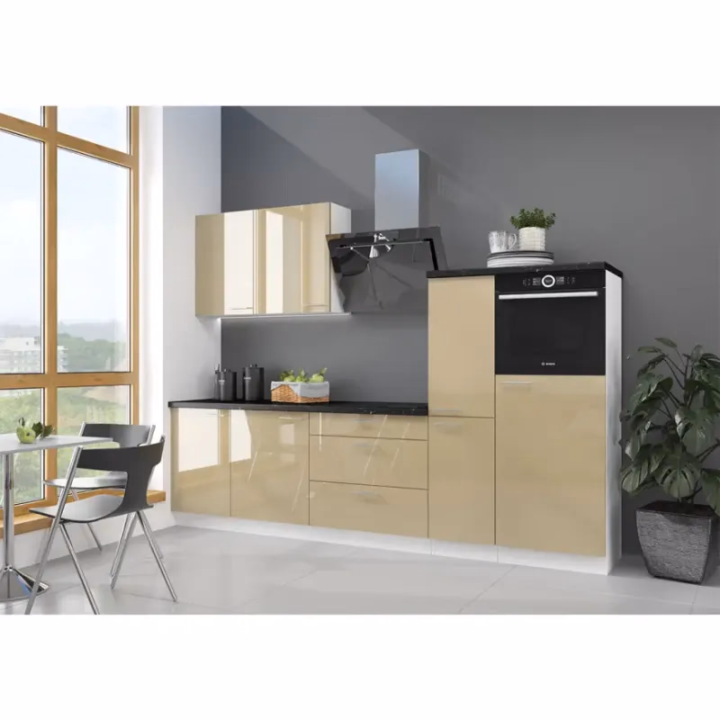 Kuchynská Lara 280 MDF Cappucino lesklá bez dosky
