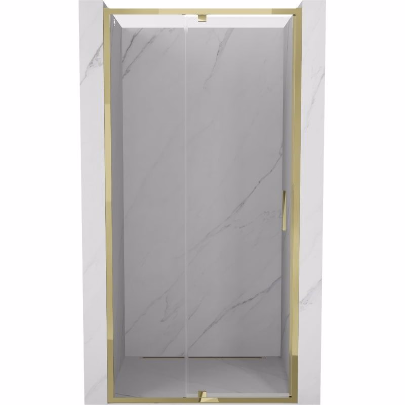 MEXEN - Exo sprchové dvere krídlové 95, transparent, zlatá 819-095-000-50-00