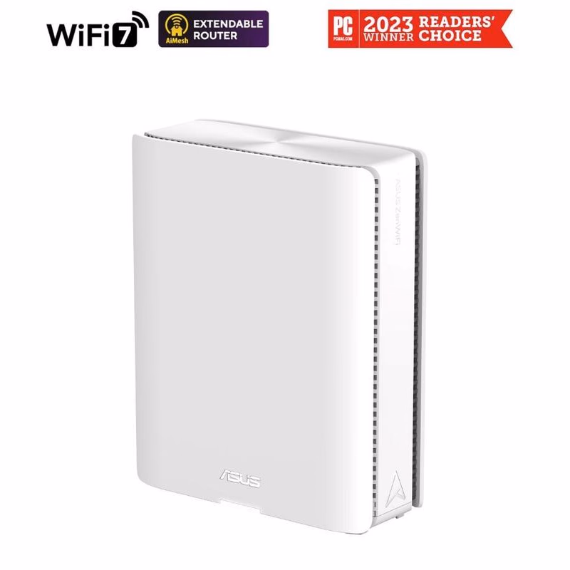 ASUS ZenWifi BQ16 1-pack, WiFi7 Extendable Router, AiMesh, 2x WAN/LAN, 3x LAN, 1x USB 3.0