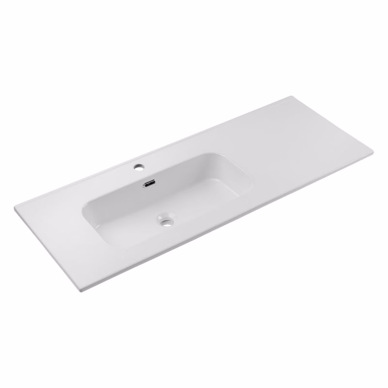 ArtCom Keramické umývadlo GO2 120 L | biely lesk 120 cm