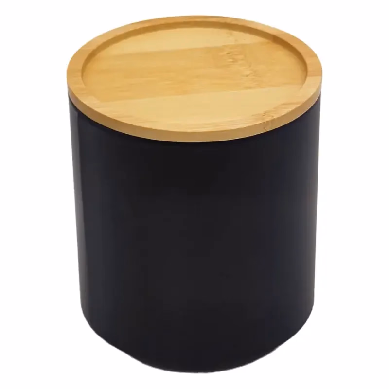 Kontajner s bambusovým vekom FTC700-B black ø11x12,2 cm