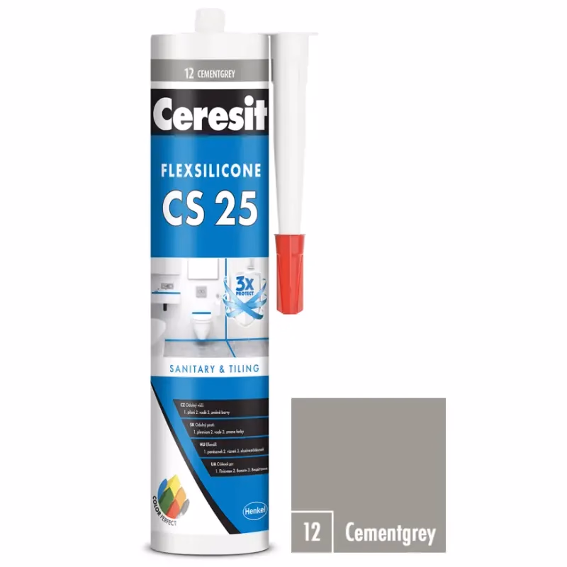 Ceresit Silikón CS25 cementgrey 280ml