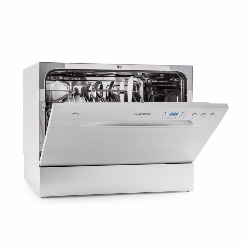 Klarstein Amazonia 6, umývačka riadu, 1380 W, na 6 súprav riadu, energet. trieda F, 49 dB, tlačidlové ovládanie