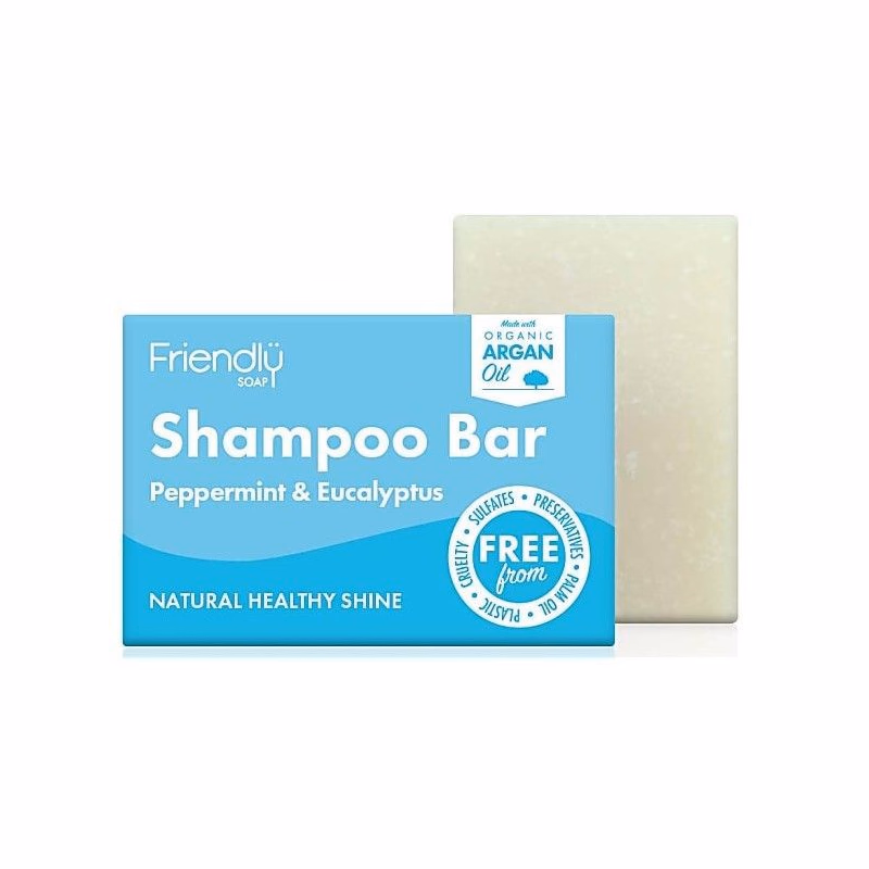 Friendly Soap Prírodné mydlo na vlasy mäta a eukalyptus 95 g