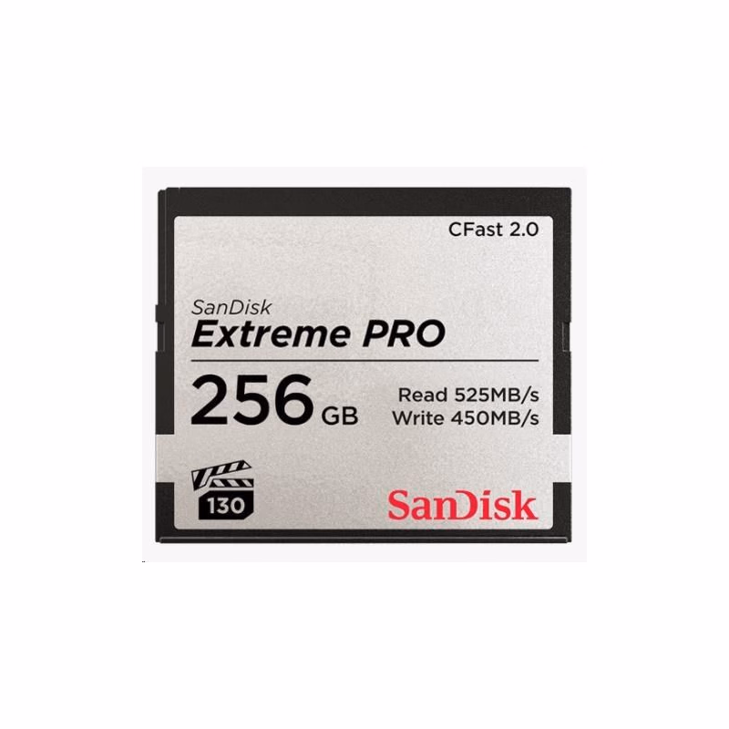 SanDisk CFAST 2.0 256GB Extreme Pro (525 MB/s VPG130)