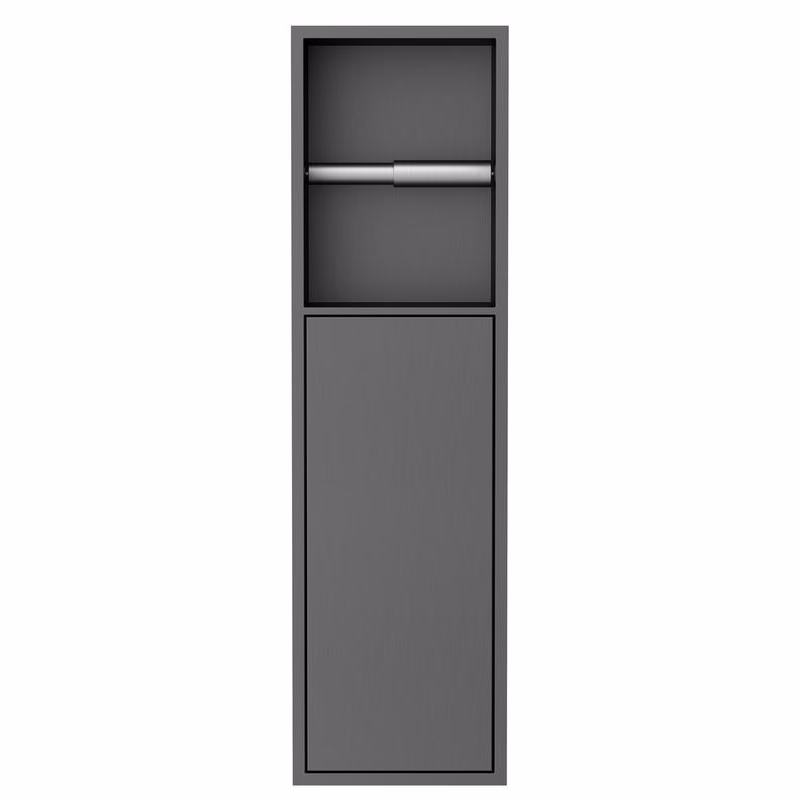 SAPHO - DENBO zapustený držiak na toaletný papier, 600x170, nerezová ocel, gun metal 1301-60B