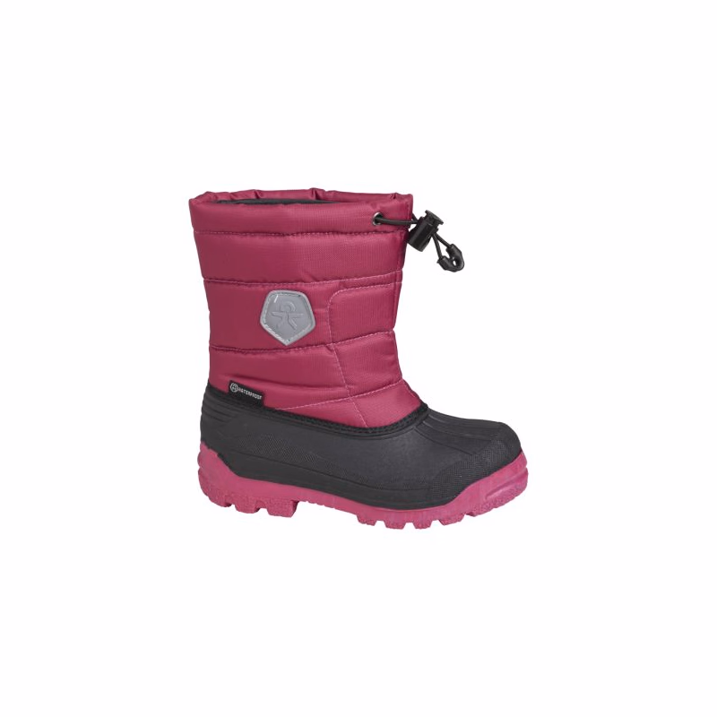 Dievčenské vysoké zimné topánky COLOR KIDS Boots - WP, vivacious