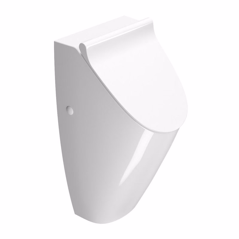 GSI - COUNITY urinál so zakrytým prívodom vody s otvormi pre veko, Rimless, 31x65cm, biela ExtraGlaze 909811