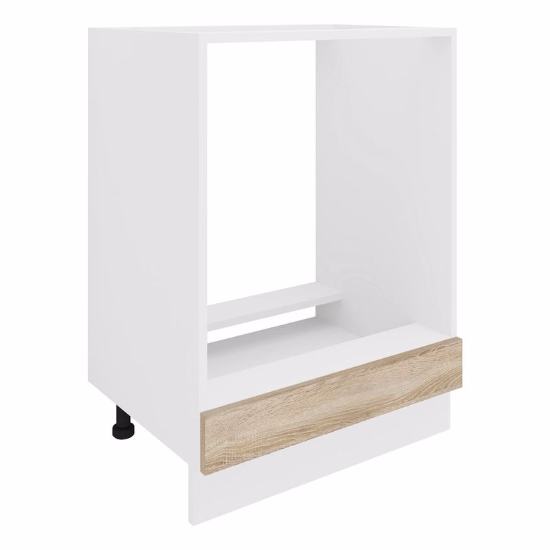 Spodná kuchynská skrinka Esilo pre vstavaný sporák, 60 cm, dub sonoma